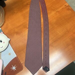 Isaac Zelcer 100% Silk Tie Classic Blue & Orange Paisley Necktie Business Formal